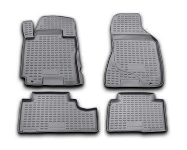 Revestimientos de piso Westin para Kia Sorento (2014-2015, 5 pasajeros), 4 piezas, color negro