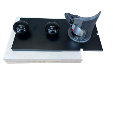 Placa base con moldura al ras para fresadoras compactas