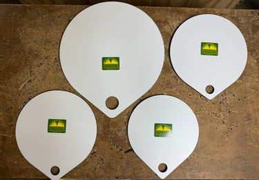 Plantillas de tabla de cortar con forma de lágrima