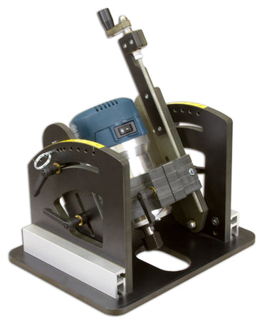 Woodhaven 1470 Angle-Ease tool designed for 3-1/2 inch motors, featuring ergonomic handles and precise angle adjustments.