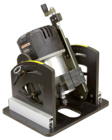 Woodhaven Angle-Ease tool designed for 4.2-inch motors, featuring ergonomic handles and precise angle adjustment for woodworking.