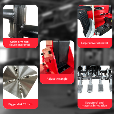 Katool KT-T850 Tilt-Back Tire Changer 14"-28" Rims — KT-T850 Tilt-Back Tire Changer + KT-MC1 Motorcycle Adaptor for Wheel Clamp Tire Changer