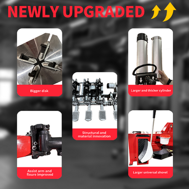 Katool KT-T830 Light Duty Assist Arm Tire Changer 12"-24" Rims — KT-T830 Light Duty Assist Arm Tire Changer + KT-MC1 Motorcycle Adaptor for Wheel Clamp Tire Changer