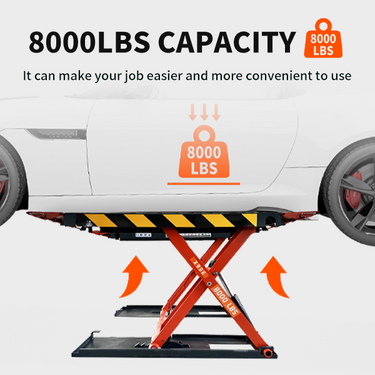 Katool KT-X90E 8000 lbs Electric Mid Rise Scissor Lift — 220V