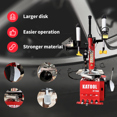 Katool KT-T830 Light Duty Assist Arm Tire Changer 12"-24" Rims — KT-T830 Light Duty Assist Arm Tire Changer + KT-MC1 Motorcycle Adaptor for Wheel Clamp Tire Changer